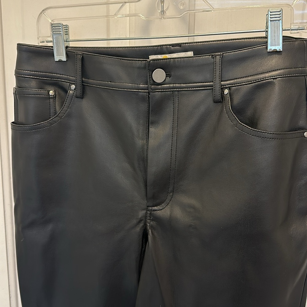 Boden faux leather pants. Size 8. NWT - Picture 2 of 7